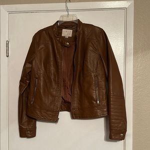 Faux leather jacket
